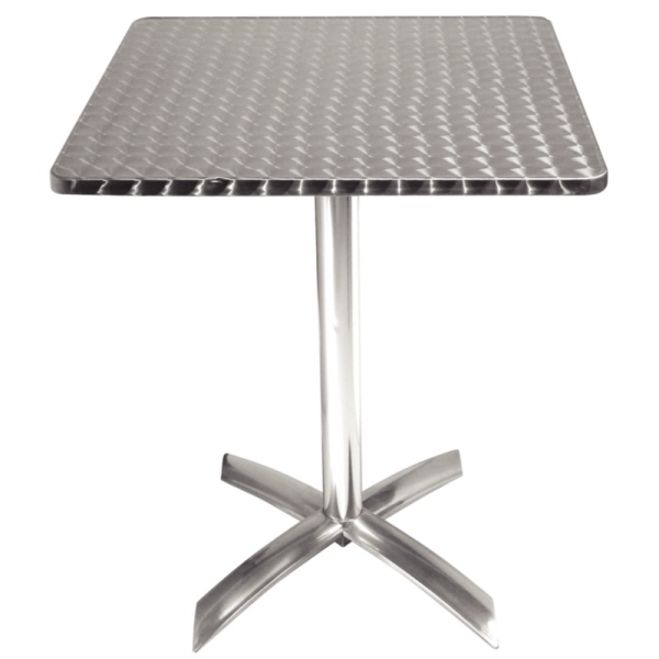Bolero Flip-Top Klapptisch Aus Edelstahl – Klappbarer Beistelltisch Für Terrasse & Gastronomie, Innen & Außen